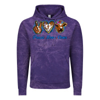 Cloud Purple Peace Love Cows Vintage Hoodie - Jasminsmagicworld