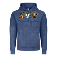 Vintage Denim Peace Love Cows Vintage Hoodie - Jasminsmagicworld