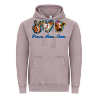 Vintage Zinc Peace Love Cows Vintage Hoodie - Jasminsmagicworld