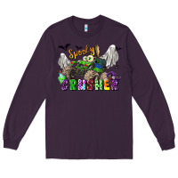 Plum spooky crusher monster truck Long Sleeve Tee - LillyAllenDesigns