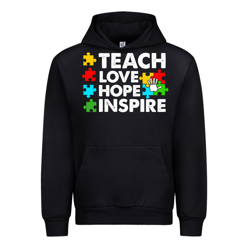 Teach Love Hope Inspire Urban Hoodie by CowhideDigitalArt | Teevron