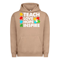 Pigment Burro Teach Love Hope Inspire Urban Hoodie - CowhideDigitalArt