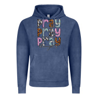 Vintage Denim pray on it pray over it pray through it Vintage Hoodie - NancyCooperArtShop