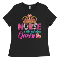 Black nurse a title just above queen Ladies Tee - BundleAndBundleShop