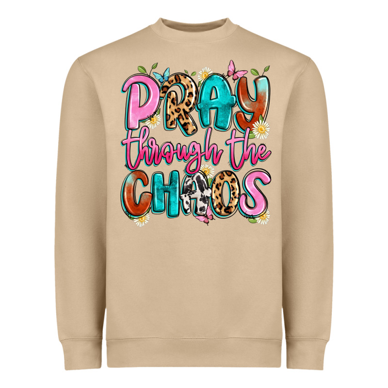 Pray Through The Chaos Heavyweight Sweatshirt by Artiststas | Teevron
