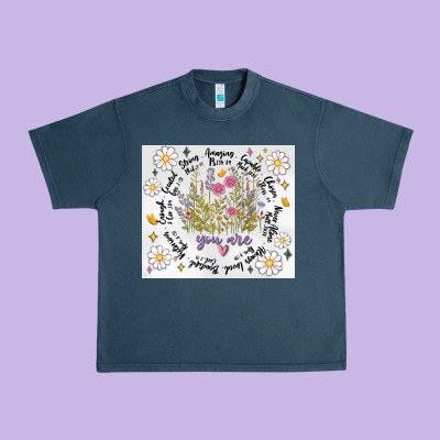 God Says You Are Inflated Urban Heavy Tee Designed By Maliassmallbusiness