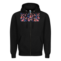 Black American popsicle Zipper Hoodie - TumblerDesignByShophia