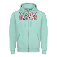 Seafoam American popsicle Zipper Hoodie - TumblerDesignByShophia