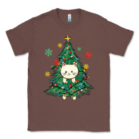 Chestnut christmas tree cat Classic Tee - MaliasSmallBusiness