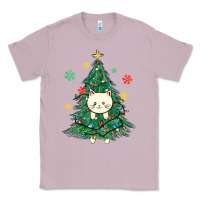 Lilac christmas tree cat Classic Tee - MaliasSmallBusiness
