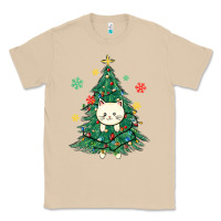 Mushroom christmas tree cat Classic Tee - MaliasSmallBusiness