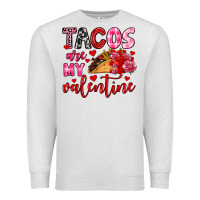 Oatmeal Heather tacos are my valentine Premium Sweatshirt - OliviaCreatesArt