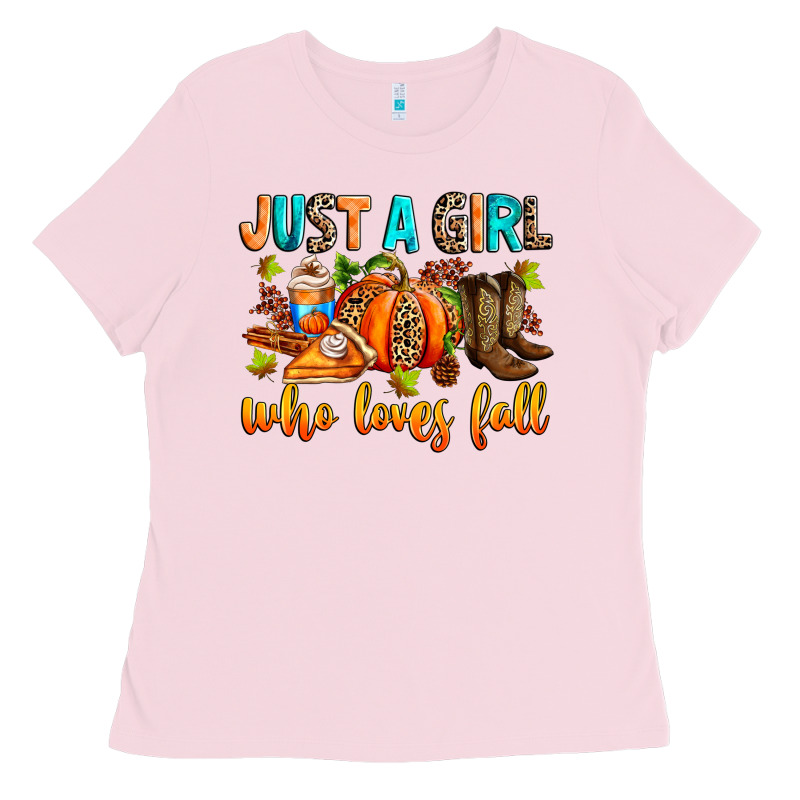 Just A Girl Who Loves Fall Ladies Tee by RanaPortraitStore | Teevron