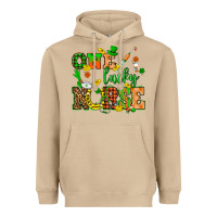 Mushroom St. Patricks Day one lucky nurse Heavyweight Hoodie - HowdyJamesFarm