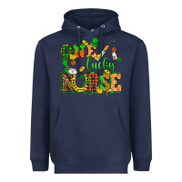Navy St. Patricks Day one lucky nurse Heavyweight Hoodie - HowdyJamesFarm