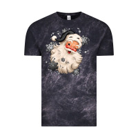 Cloud Black white christmas santa claus Vintage Tee - MaliasSmallBusiness