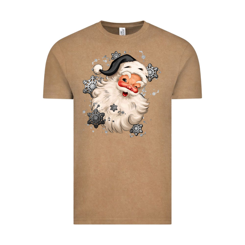 White Christmas Santa Claus Vintage Tee by MaliasSmallBusiness | Teevron