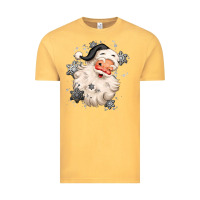 Vintage Mustard white christmas santa claus Vintage Tee - MaliasSmallBusiness