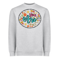 Heather Grey you are Heavyweight Sweatshirt - Artiststas