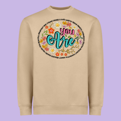 You Are Heavyweight Sweatshirt Designed By Artiststas