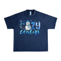 Navy cozy season Urban Heavy Tee - MaliasSmallBusiness