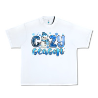White cozy season Urban Heavy Tee - MaliasSmallBusiness
