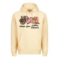 Pina Colada peace love golden retriever Premium Hoodie - JahusDesignShop