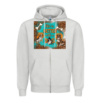 Dove Grey life is better with a dog Zipper Hoodie - TumblerDesignByShophia