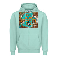 Seafoam life is better with a dog Zipper Hoodie - TumblerDesignByShophia