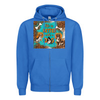 True Royal life is better with a dog Zipper Hoodie - TumblerDesignByShophia