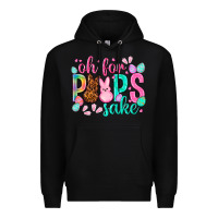 Black oh for peeps sake Easter Day Premium Hoodie - HowdyJamesFarm