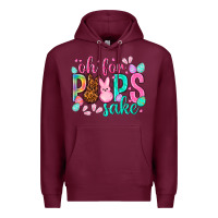 Burgundy oh for peeps sake Easter Day Premium Hoodie - HowdyJamesFarm