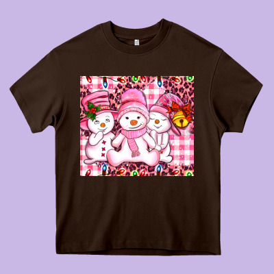 Pink Snowgirls Heavy Core Tee Designed By Adodesignshop