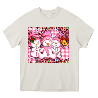 Cream pink snowgirls Heavy Core Tee - AdoDesignShop