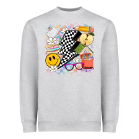 Heather Grey retro teacher Heavyweight Sweatshirt - Artiststas