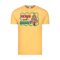 Vintage Mustard merry and bright christmas tree Vintage Tee - MaliasSmallBusiness