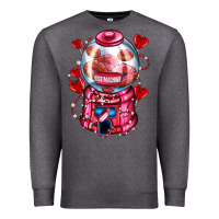 Charcoal Heather kiss  machine  olivia Premium Sweatshirt - OliviaCreatesArt