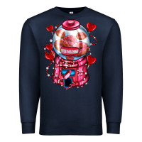 Navy kiss  machine  olivia Premium Sweatshirt - OliviaCreatesArt