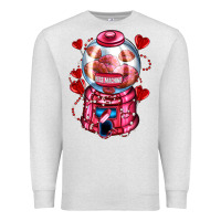 Oatmeal Heather kiss  machine  olivia Premium Sweatshirt - OliviaCreatesArt