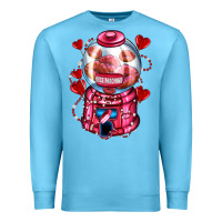Ocean Blue kiss  machine  olivia Premium Sweatshirt - OliviaCreatesArt
