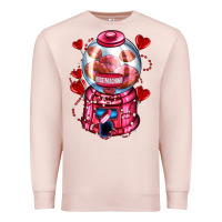 Pale Pink kiss  machine  olivia Premium Sweatshirt - OliviaCreatesArt