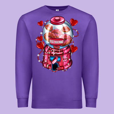 Kiss  Machine  Olivia Premium Sweatshirt Designed By Oliviacreatesart