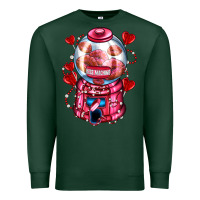 Sports Green kiss  machine  olivia Premium Sweatshirt - OliviaCreatesArt