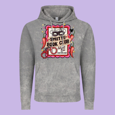 Smutty Book Club Admit One Good Girls Only Vintage Hoodie Designed By Maliassmallbusiness