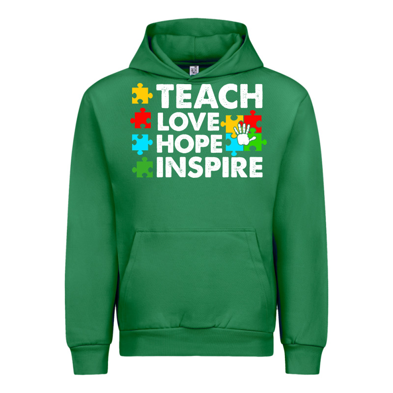 Teach Love Hope Inspire Urban Hoodie by CowhideDigitalArt | Teevron