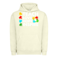 Pigment Pistachio Teach Love Hope Inspire Urban Hoodie - CowhideDigitalArt