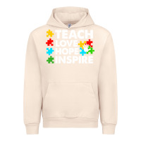 Sandshell Teach Love Hope Inspire Urban Hoodie - CowhideDigitalArt