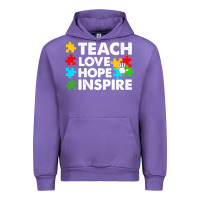 Tulip Teach Love Hope Inspire Urban Hoodie - CowhideDigitalArt