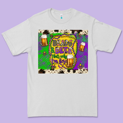 Beads & Beer That's Why I'm Here Premium Tee Designed By Artiststas