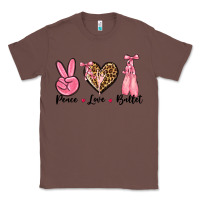 Chestnut peace love ballet Classic Tee - NancyCooperArtShop